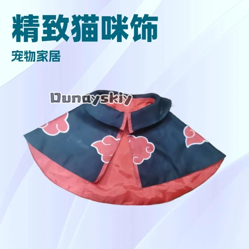 Cats Cloak Costume Akatsuki Halloween Pet Clothes Small Dog Dress Cape Anime Pet Cosplay Party Clothes Pet Supplies Cosplay